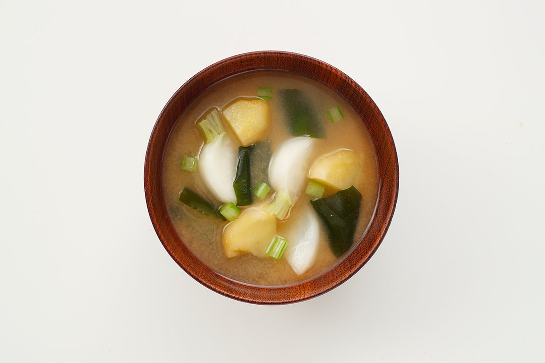かぶとじゃがいもの味噌汁