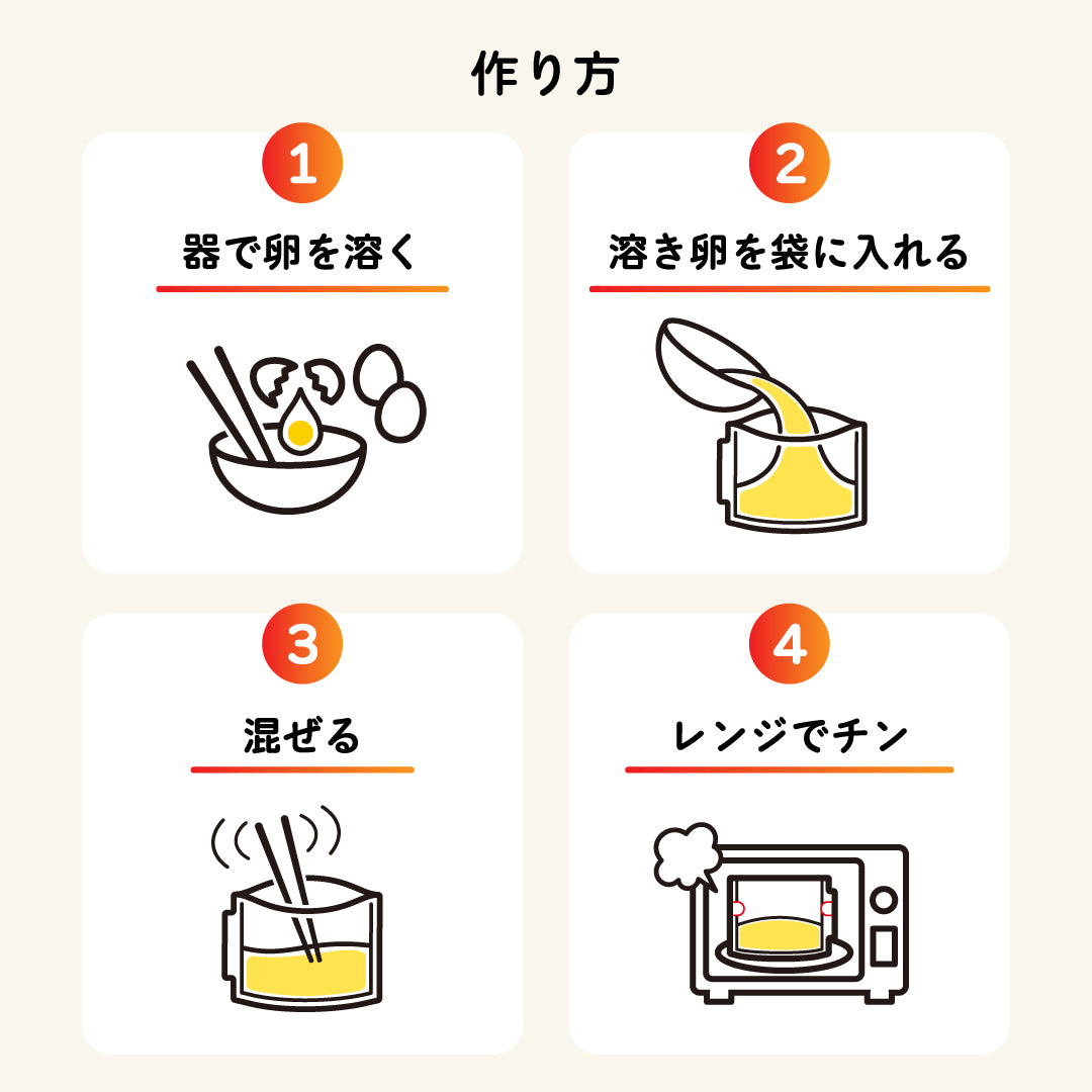 楽チン屋 レンジで作るだし巻き卵の素×10袋