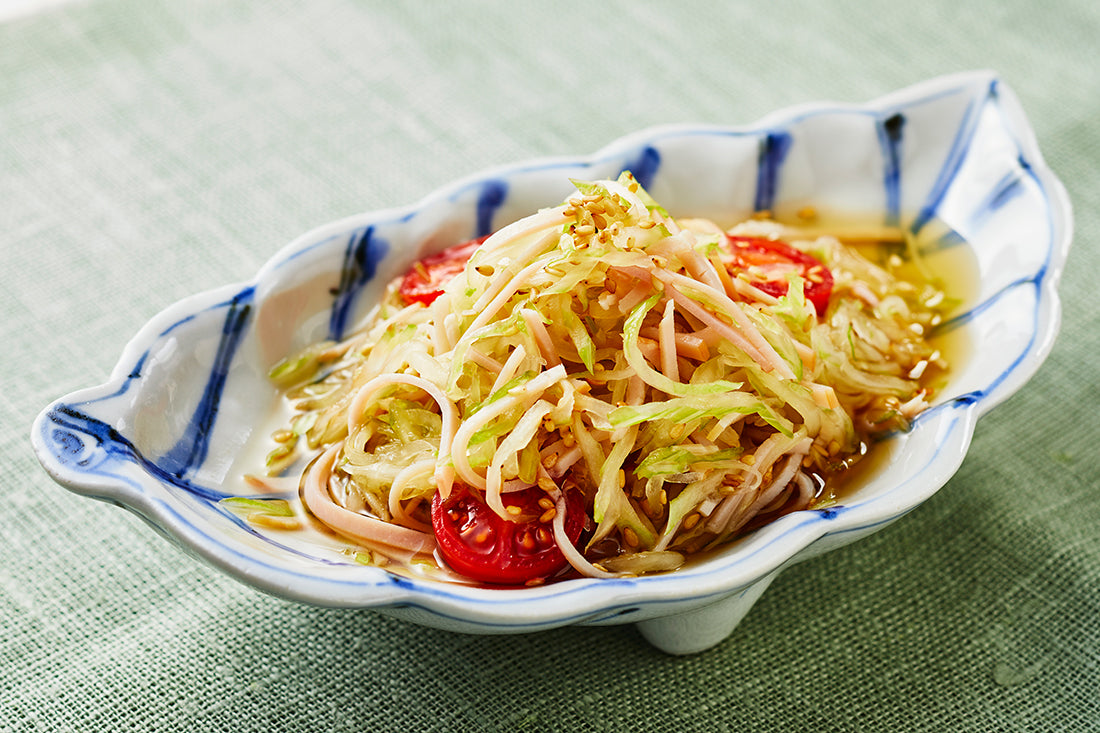 セロリとハムのお浸し