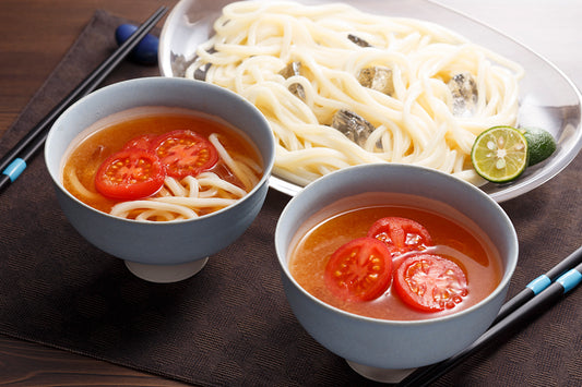 トマト入りおろしうどん